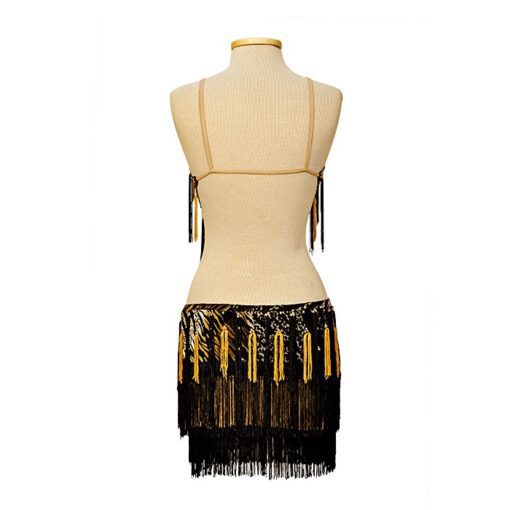 Black-Yellow Latin Ballroom Dress | Flamingo Sportswear