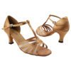 Very Fine Ladies Dance Shoes – Classic 16612 in Brown Satin: Discover the Elegance