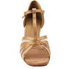 Discover the Elegance: Very Fine Ladies Dance Shoes – Classic Series 16612 in Brown Satin | Flamingo Sportswear