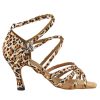 Step into Style with Very Fine Dance Shoes 5008 in Leopard Satin | Flamingo Sportswear