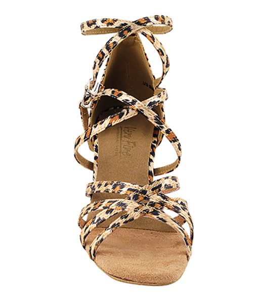 Step into Style with Very Fine Dance Shoes 5008 in Leopard Satin | Flamingo Sportswear