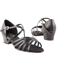 low heel black dance shoes