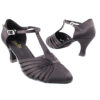 Very Fine Dance Shoes - 6829 - Black Satin size 10 - 2.5-inch heel|