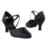 Very Fine Dance Shoes - 9691 - Black Satin size 10 - 2.5-inch heel|5