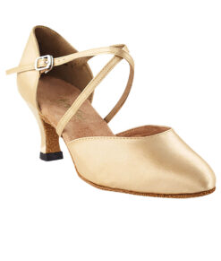 Very Fine Dance Shoes - 9691 - Light Brown Satin size 10 - 2.5-inch heel