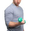 CanDo Vinyl Coated Dumbbell, Green (3 lb), Pair | Flamingo Sportswear