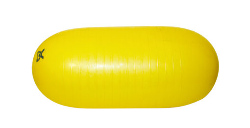 CanDo Inflatable Exercise Straight Roll - Yellow - 16" Dia x 35" L (40 cm Dia x | Flamingo Sportswear