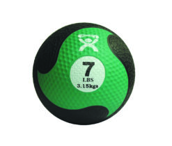 Cando, Firm Medicine Ball, 9" Diameter, Green, 7 Lbs.