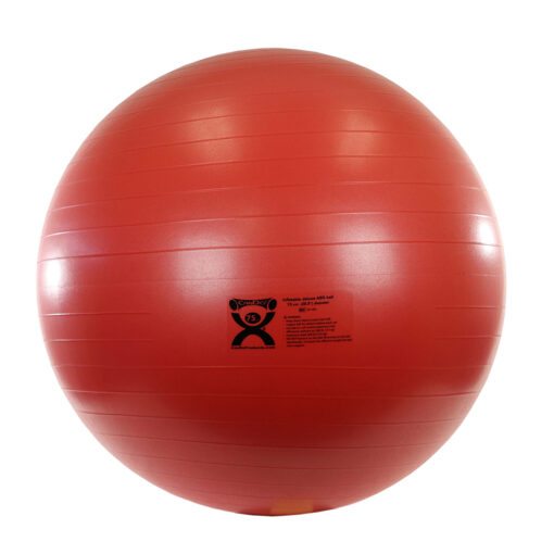 CanDo Inflatable Exercise Ball - ABS Extra Thick - Red - 30" (75 cm) | Flamingo Sportswear