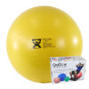 CanDo Inflatable Exercise Ball - ABS Extra Thick - Yellow - 18" (45 cm), Retail | Flamingo Sportswear