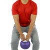 CanDo One Handle Medicine Ball 20 lb Purple - Perfect for Core Training | Flamingo Sportswear