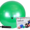 CanDo Inflatable Exercise Ball - Economy Set - Green - 26" (65 cm) Ball, | Flamingo Sportswear
