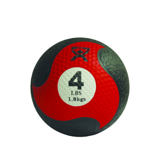 Cando, Firm Medicine Ball, 8" Diameter, Red, 4 Lbs. | Flamingo Sportswear