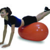 CanDo Inflatable Exercise Straight Roll - Orange - 20" Dia x 43" L (50 cm Dia x | Flamingo Sportswear