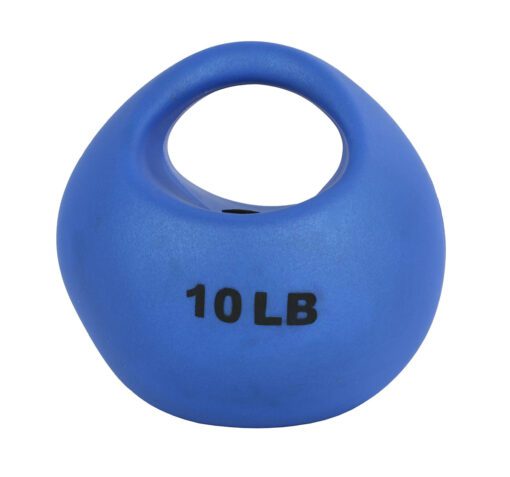 CanDo One Handle Medicine Ball - 10 lb - Blue