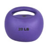CanDo One Handle Medicine Ball Weight 20 lb Purple