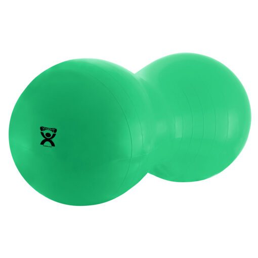 Boost Your Fitness with the Cando Inflatable Exercise Saddle Roll in Green - 24" Dia x 43" L