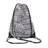 Dance Shoes Drawstring Backpack - White | Flamingo Sportswear