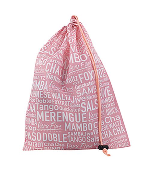 Polyester Drawstring Shoe Bag - Pink | Flamingo Sportswear