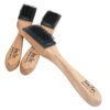 Very Fine Wooden Handle Suede Sole Shoe Brush