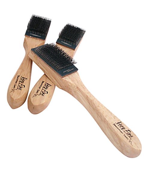 Very Fine Wooden Handle Suede Sole Shoe Brush