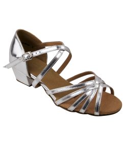 Unleash Your Full Potential in Very Fine Classic Series 1670CG Latin Dance Shoes for Girls in Silver