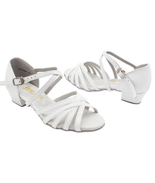 Step Up Your Performance with Very Fine Girls Dance Shoes 1670CG in White | Flamingo Sportswear