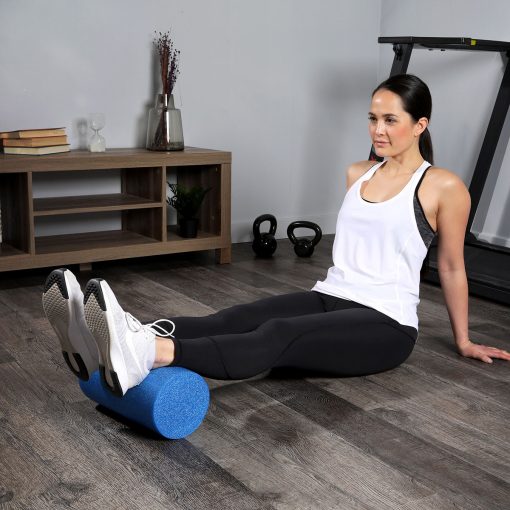 Achieve Deeper Muscle Relaxation with Cando Blue PE Foam Roller - 6" X 36" - Round | Flamingo Sportswear