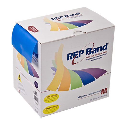 Rep Band Twin-pak - Latex-free - 100 Yard ((2 X 50 yd Boxes) Blueberry, Level 4 | Flamingo Sportswear