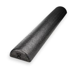 Cando Foam Roller - Black Composite - Extra Firm - 6" X 36" - Half-Round