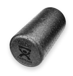 Revitalize Your Body with the Cando Foam Roller - Black Composite - Extra Firm - 6" X 12" - Round