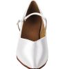 Step into Style with Very Fine Ladies Ballroom Dance Shoes S9138 in White Satin | Flamingo Sportswear