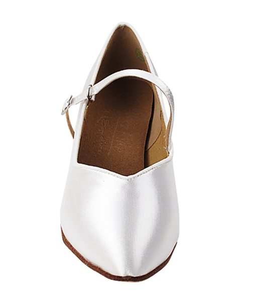 Step into Style with Very Fine Ladies Ballroom Dance Shoes S9138 in White Satin | Flamingo Sportswear