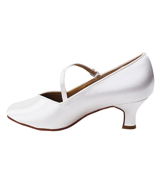 Step into Style with Very Fine Ladies Ballroom Dance Shoes S9138 in White Satin | Flamingo Sportswear