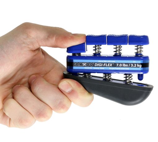 Cando Digi-Flex Hand Exerciser - Blue, Heavy - Finger (7.0 Lb) / Hand (23.0 Lb) | Flamingo Sportswear