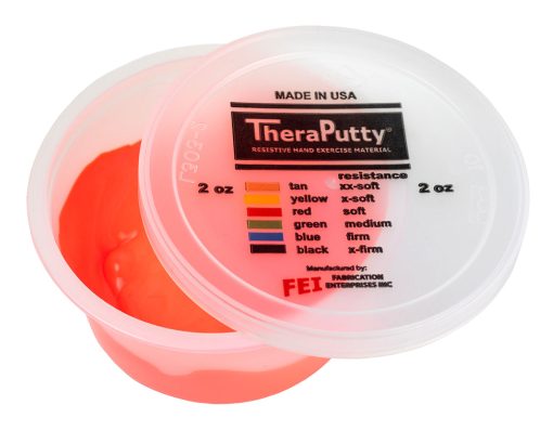 Cando Theraputty Standard Hand Exercise Putty - 2 oz - Red - Soft | Flamingo Sportswear