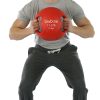 CanDo, Molded Dual Handle Medicine Ball, Red, 11 lb. (5 kg) | Flamingo Sportswear