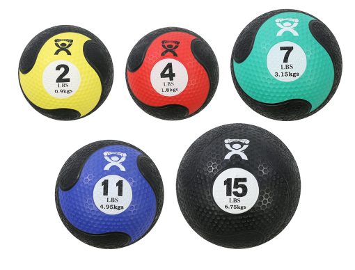 Cando, Firm Medicine Ball, 5-Piece Set (1 Ea: 2, 4, 7, 11, 15 Lbs.) | Flamingo Sportswear