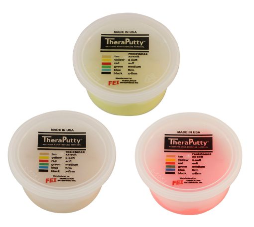 TheraPutty Plus Exercise Putty 3oz 3 Colors Set for Hand Exercise, Therapy | Flamingo Sportswear