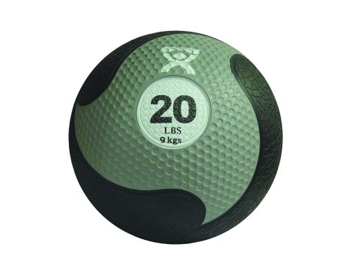 Cando, Firm Medicine Ball, 11" Diameter, Silver, 20 Lbs. | Flamingo Sportswear