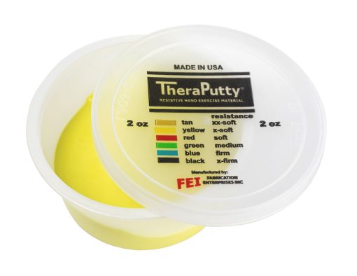 Cando Theraputty Standard Hand Exercise Putty - 2 oz - Yellow - X-soft | Flamingo Sportswear