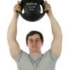 CanDo, Molded Dual Handle Medicine Ball, Black, 17.6 lb. (8 kg) | Flamingo Sportswear