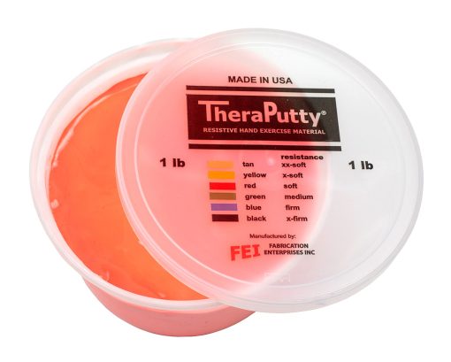 Cando Theraputty Standard Hand Exercise Putty - 1 lb - Red - Soft | Flamingo Sportswear