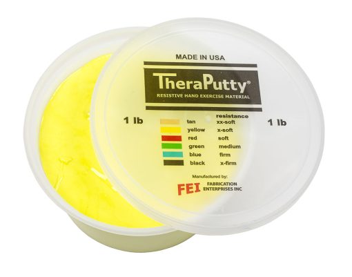 Cando Theraputty Standard Hand Exercise Putty - 1 lb - Yellow - X-soft | Flamingo Sportswear