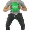 CanDo, Molded Dual Handle Medicine Ball, Green, 13.2 lb. (6 kg) | Flamingo Sportswear